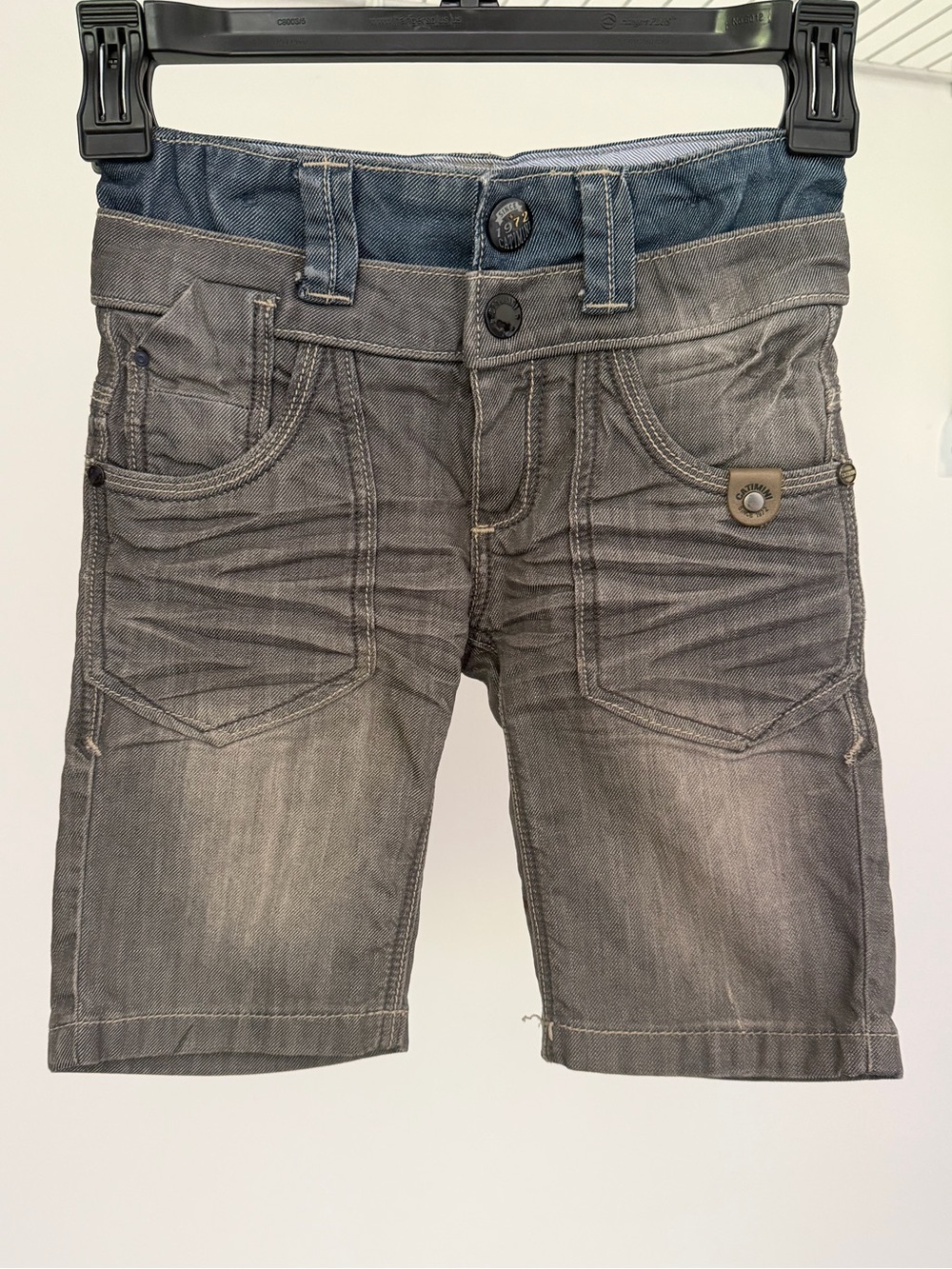 Catimini France distressed denim boys shorts